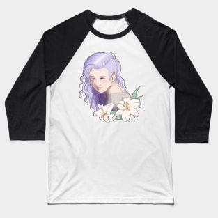 Punk girl / Girl with purple hair Baseball T-Shirt